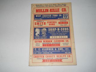   CHESTER PA MULLIN KILLE REVERSE TELEPHONE DIRECTORY Westtown Exton
