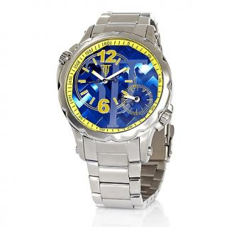 Jewelry Watches Mens Randy Mens Sport Blue and Yellow Bracelet