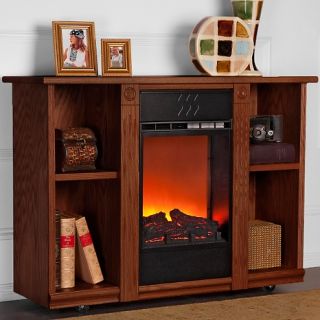 Heat Surge Roll n Glow® Amish Made Curio Fireplace with Remote