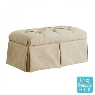 Home Furniture Accent Furniture Ottomans & Benches Velvet Skirted