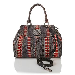 Handbags and Luggage Satchels Sharif Couture Snakeskin Painted