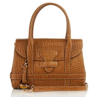  barr croco embossed calfskin leather satchel rating 9 $ 83 98 s h $ 8