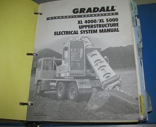 Gradall XL4100 Excavators Repair Operation Maintenance Binders Factory