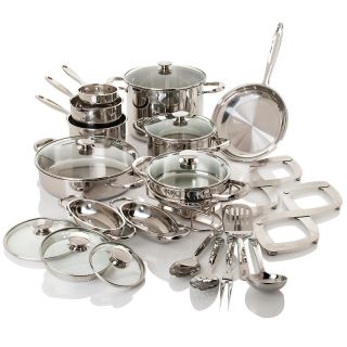 Wolfgang Puck Bistro Elite 25 piece Stainless Steel Cookware Set at