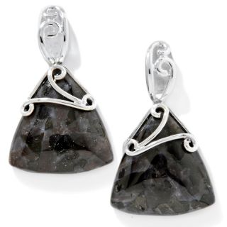 Jay King Gabro Stone Sterling Silver Drop Earrings