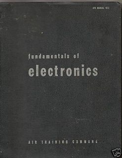 Fundamental of Electronics Manual 101 2 1955 Air Trai