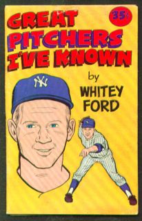 Great Pitchers I Have Known Whitey Ford Carvel Comic