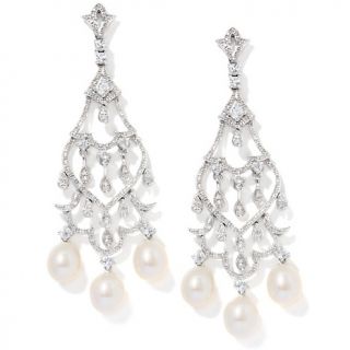 Jewelry Earrings Drop Ramona Singer 2.65ct White Topaz, Diamond