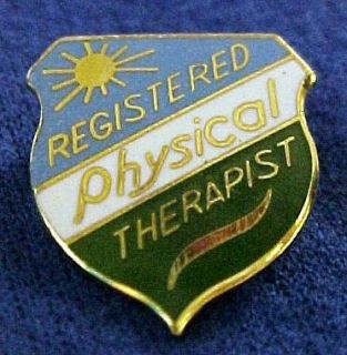 Registered Physical Therapist Emblem Lapel Pin 973 New