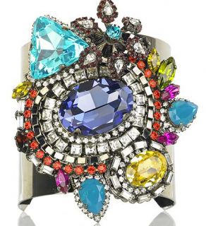 Erickson Beamon Huge Jeweled Cuff Bracelet Sold Out Everywhere $800