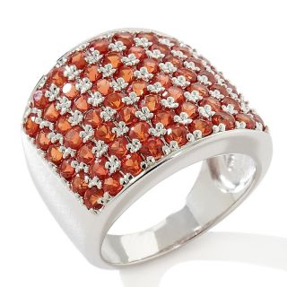Jewelry Rings Gemstone 2.5ct Fire Sapphire Sterling Silver Band