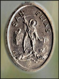 St Saint Elijah Elias Prophet Medal Pendant 925 Chain