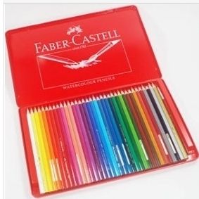 Faber Castell Color Pencil Set 36 Colors water Color Brush included