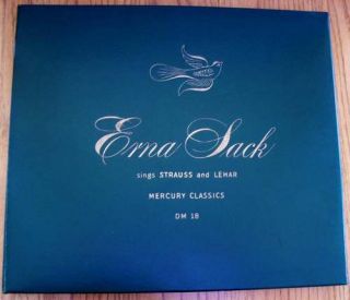 Erna Sack Sings Strauss Lehar DM 18 Mercury Classics 78