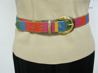 Elite Fashion Accessories Multicolored Belt NWOT Size M