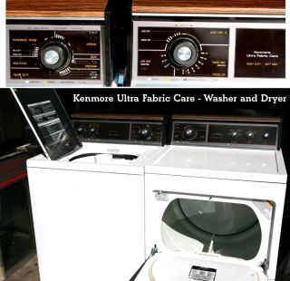 Kenmore Ultra Fabric Care 80 Series Washing Machine Dryer