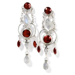 Nicky Butler 9.8ct Red Quartz and Multigemstone Sterling Silver Swing