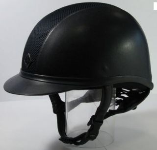 New Charles Owen Leather Look AYR8 Riding Helmet