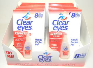 12 Pack of Clear Eyes Drops Redness Relief 0 2 oz 6 Ml