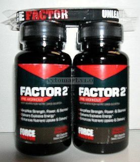 NEW FORCE FACTOR 2 FULL One Month Supply (120 Capsules) FREE Rubber