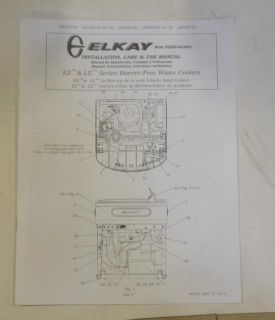 Elkay Wall Mounted Water Cooler Drinking Fountain Barrier Free EZS8L