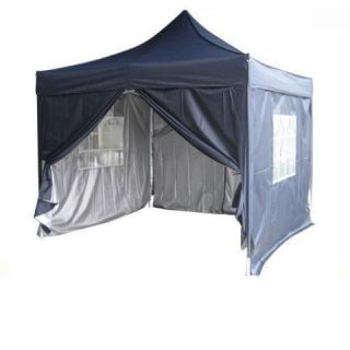 SUPERSTRONG 10x10 EZ Pop Up Canopy Gazebo Party Tent Black