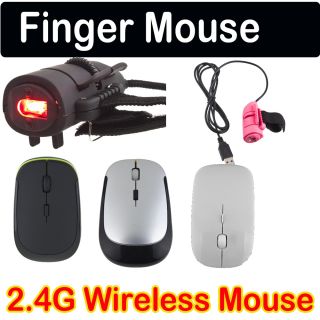 3D Optical Finger Mouse Slim Mini USB Wireless 2 4G 2 4GHz Mice