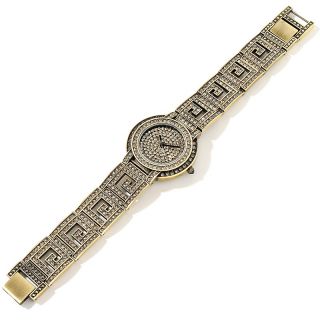 114 742 heidi daus heidi daus greek key pave crystal bracelet watch