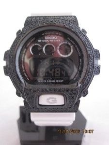 Iced Out Casio G Shock CZ Bezel DW6900NB 7 White Brand New Authentic