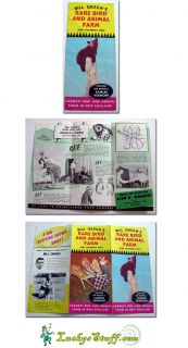 Bill Greens RARE Bird Animal Farm Fairlee VT Brochure