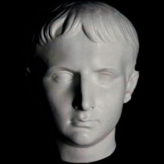Augustus Roman Emperor Mask Museum Sculpture Replica Reproduction