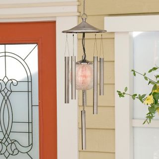 125 127 wind chime with solar powered color changing glass ball rating