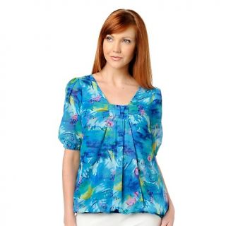 116 014 hot in hollywood hot in hollywood watercolor blouse rating 36