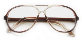 Classic Mens Large Frame Reading Glasses 80s Tech