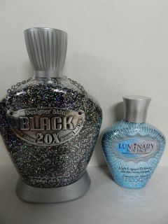  Black and Luminary for Face Facial Tanning Bed Tan Lotion New