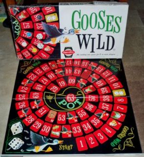Vintage Gooses Wild Family Board Game Co 5 Company No 711 Complete