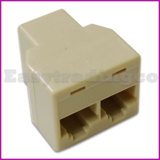 rj45 ethernet cable connector splitter for lan cat 5 6