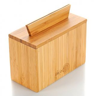 131 148 todd english bamboo recipe card box with 10 recipe cards note