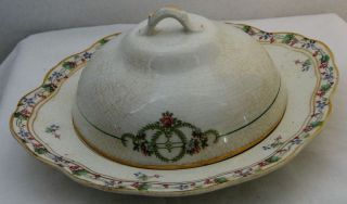 Butter Dish Vintage Smith Phillips St Elmo East Liverpool Ohio
