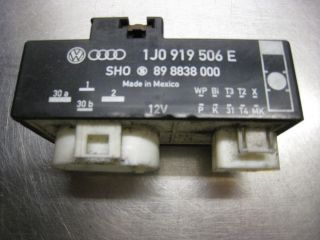 VW Audi Fan Control Module 1J0919506E Will not Work If The Last Digit
