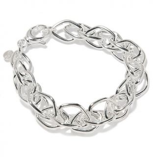 145 554 la dea bendata la dea bendata polished fancy link sterling