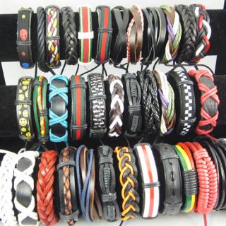 Leather Bracelet Chain Fashion Jewelry Punk Wholesale Hot Gift