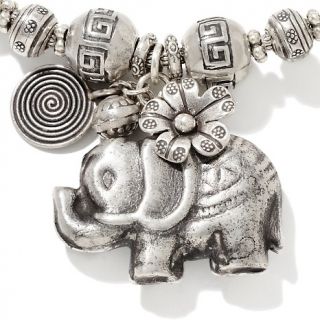 Karen Tribe Silver Collection Elephant Charm Sterling Silver 18&quo