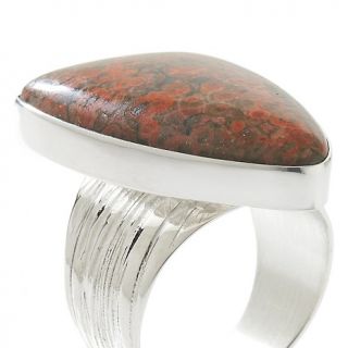 Jewelry Rings Gemstone Jay King Mexican Red Azalea Stone Sterling