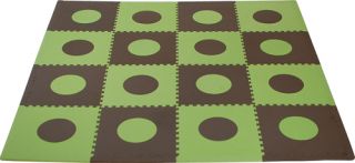 Green & Brown Eva Foam Playmat Floor Mat Set by Tadpoles NEW