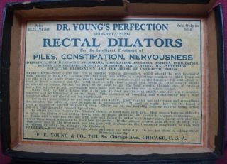  Rectal Dilators Complete Boxed Set Quack Medicine Joke Gift