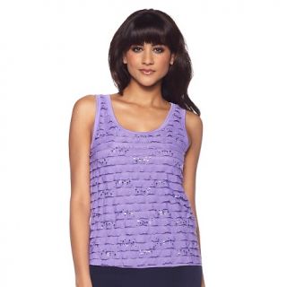 178 528 slinky brand sequin ruffle tank top note customer pick rating