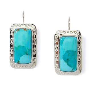 Mine Finds by Jay King Kingman Turquoise Sterling Silver Framed Drop