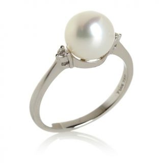 Jewelry Rings Gemstone Tara Pearls Freshwater Pearl and .08ct