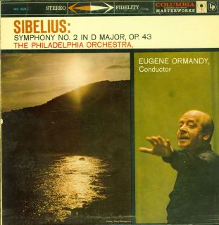 Eugene Ormandy Sibelius Symphony No 2 Columbia MS 6024 VG NM LP